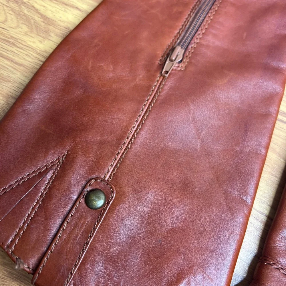 INC International Concepts Fawne Riding Knee High Boot Sz 5.5‎ Cognac Brown NEW